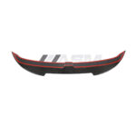 Audi A3 8Y with carbon fibre rear roof spoiler lightweight gloss-finish styling upgrade