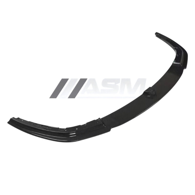 Dry pre-preg carbon fibre front splitter for BMW M8 – ASM Tuning lightweight front lip aero upgrade
