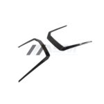 Side angle view of Lamborghini Urus pre-preg carbon fibre front bumper canards – ASM Tuning premium aero styling