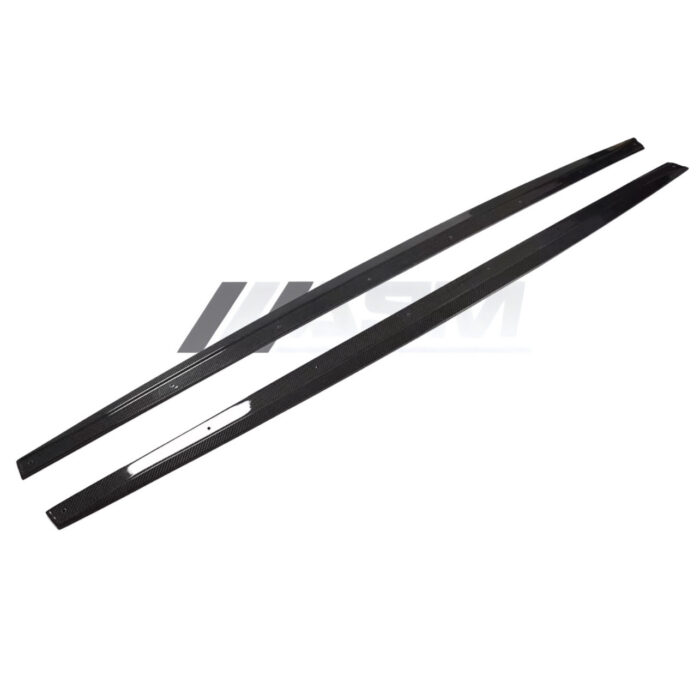 V Style Carbon Fibre Side Skirts For Bmw 3 Series F30 And F31 Gloss-Finish Rocker Extensions