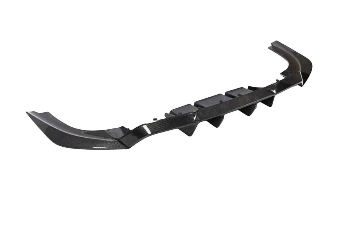 Carbon fibre rear diffuser for BMW M2/M2C F87 OEM-fit lightweight gloss-finish upgrade with aggressive design