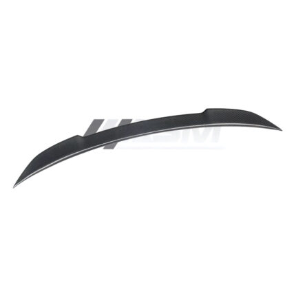 CS Style carbon fibre rear spoiler for BMW M4 F82 gloss-finish trunk lip upgrade