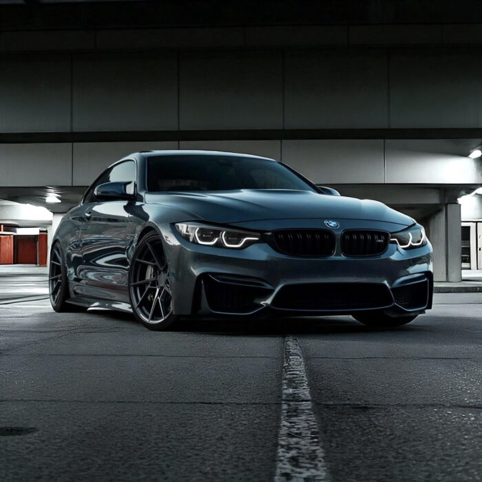 Installed Psm Style Carbon Fibre Side Skirts On Bmw M4 F82 Gloss-Finish Rocker Extensions