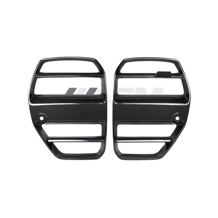 Gt Style Carbon Fibre Front Grille Without Acc For Bmw M4 G82/G83 Gloss-Finish Kidney Grille Replacement