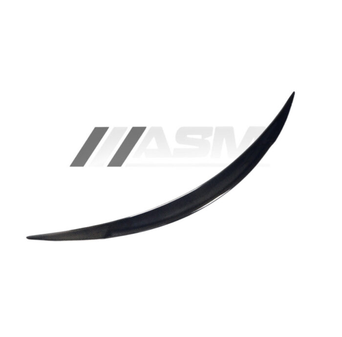 R Style Carbon Fibre Rear Spoiler For Tesla Model S Gloss-Finish Trunk Lip Aero Upgrade