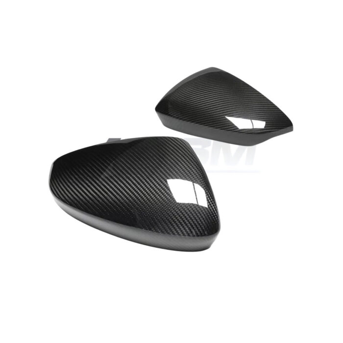 Carbon Fibre Mirror Replacements Without Lane Assist For Audi A3, S3, Rs3 8V Gloss-Finish Oem Fitment Upgrade
