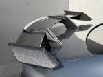 Installed MP Style dry carbon fibre wing spoiler on BMW M4 G82 gloss-finish rear aero upgrade