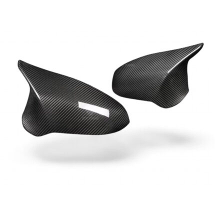Carbon fibre M Style mirror replacements for BMW M3 F80/F81 OEM-fit gloss-finish upgrade with motorsport-inspired styling