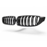 Carbon fibre double slat front kidney grilles for BMW M3 F82/F83 and 4 Series F32