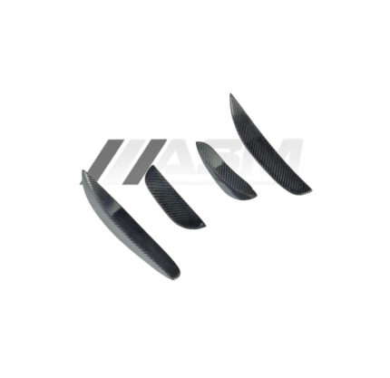 MERCEDES W205 C63 / C63S FRONT BUMPER CARBON FIBRE CANARDS FINS