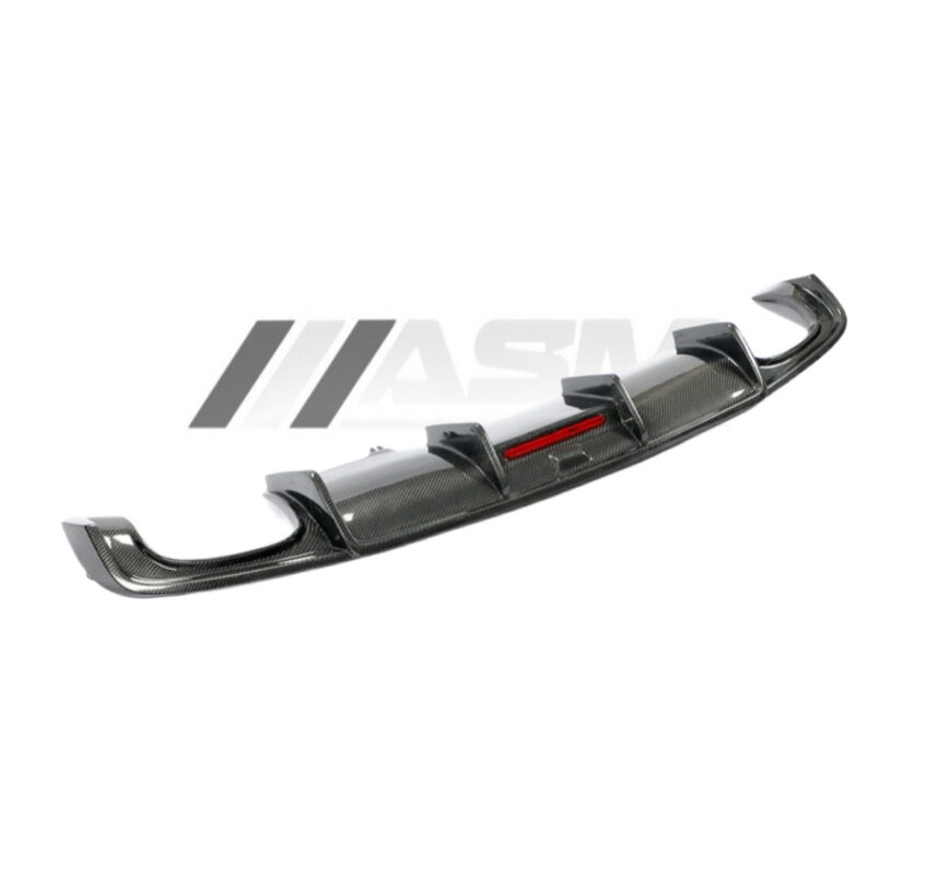 AUDI A4 B9 S LINE/S4 CARBON FIBRE DIFFUSER WITH 3RD BRAKE LIGHT