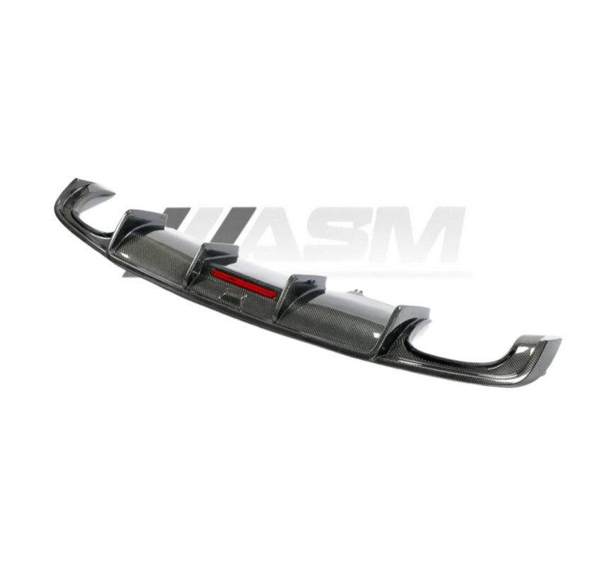 AUDI A4 B9 S LINE/S4 CARBON FIBRE DIFFUSER WITH 3RD BRAKE LIGHT