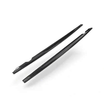 OEM Style carbon fibre side skirts for VW Golf R MK8 2021+ lightweight gloss-finish OEM-fit aerodynamic side skirt extensions upgrade