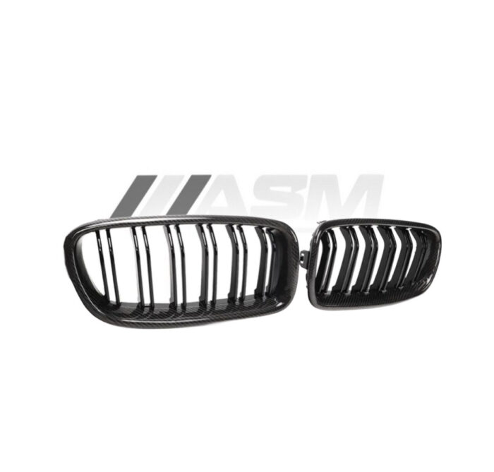 Bmw F30/F31 3 Series Carbon Fibre Double Slat Grilles