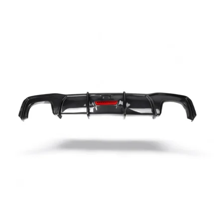 Carbon fibre rear diffuser with LED for Audi A7 C8 and S7 C8 lightweight gloss-finish OEM-fit aerodynamic rear bumper diffuser upgrade