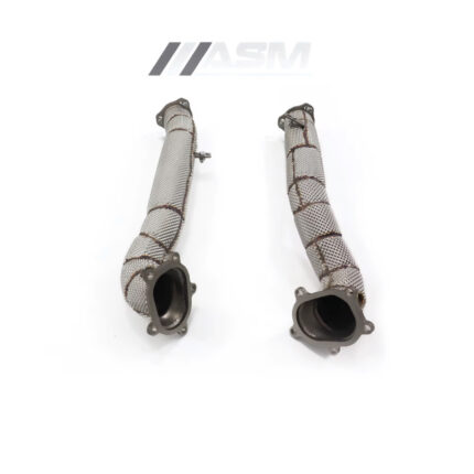 Performance downpipe for Audi S6 and RS6 C7 (2013+) stainless steel sport cats and de-cat options