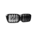 Carbon fibre front double slat kidney grille for BMW G02 X4 and G01 X3 LCI