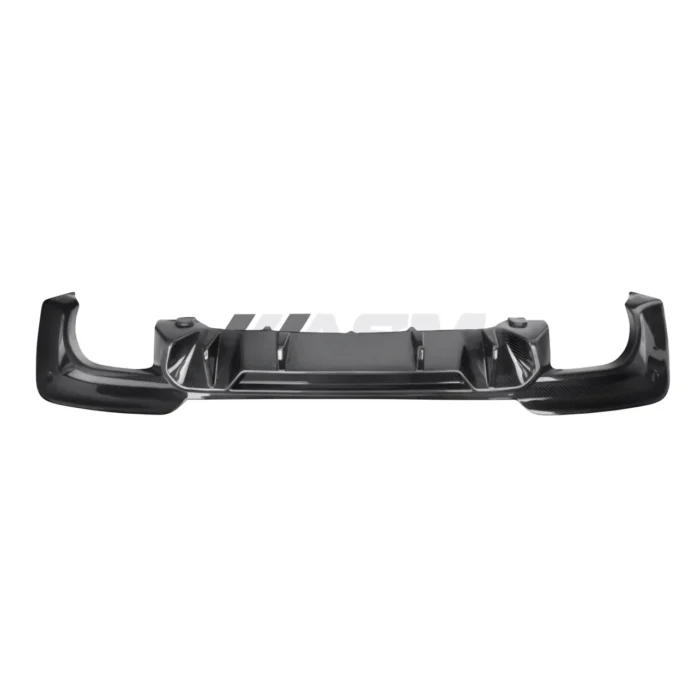 Bmw X3 G01 M-Sport Carbon Fibre Rear Diffuser – Full Rear View Of Lower Valance In Gloss Dry Carbon Finish