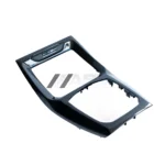 BMW X3M X4M LCI carbon fibre centre console trim – front angle of interior replacement panel in gloss pre-preg finish