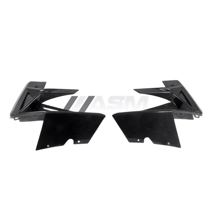 Bmw F97 X3M F98 X4M Carbon Fibre Front Bumper Trims – Pre-Preg Aero Vent Cover Side Profile For Airflow Optimization
