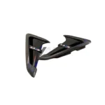 Front-facing detail of BMW X3M/X4M carbon fibre aero vents with M Performance badging and gloss finish