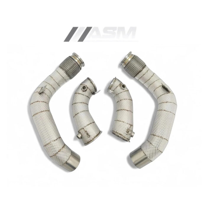 Front Downpipes For Bmw X5M F95 2019+ – Sport Cat And Decat Versions For S63 4.4 V8 Engines