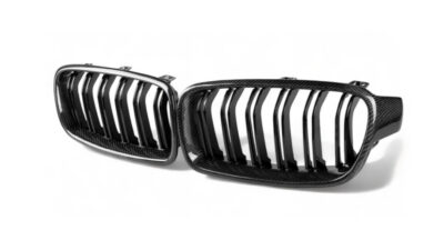 Bmw F30/F31 3 Series Carbon Fibre Double Slat Grilles