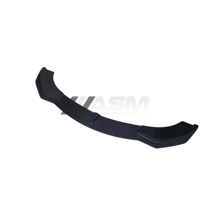 Side Angle Of Alfa Romeo Giulia Carbon Fibre Front Splitter Highlighting Curved Aerodynamic Profile And Precision Fitment
