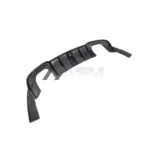 Underside mounting view of Audi RS3 8V carbon fibre rear diffuser, illustrating detailed fitment and OEM compatibility