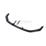 Audi RS3 8V Saloon carbon fibre front splitter viewed at an angle, showcasing its sharp contours and aerodynamic design