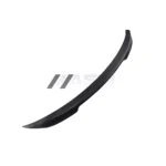 Side profile angle of BMW G80/G20 CS Style spoiler in dry pre-preg carbon fibre, emphasizing aerodynamic shape