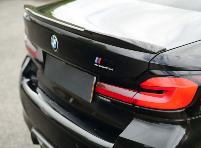 Rear Anlge Of Carbon Fibre Spoiler For Bmw F90 M5 Installed