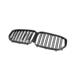 BMW F95 X5M gloss carbon fibre kidney grille – angled view of front bumper upgrade replacement