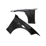 BMW M2 F87 / M2C carbon fibre front fenders – pair of ASM vented wings laid side-by-side for full set display