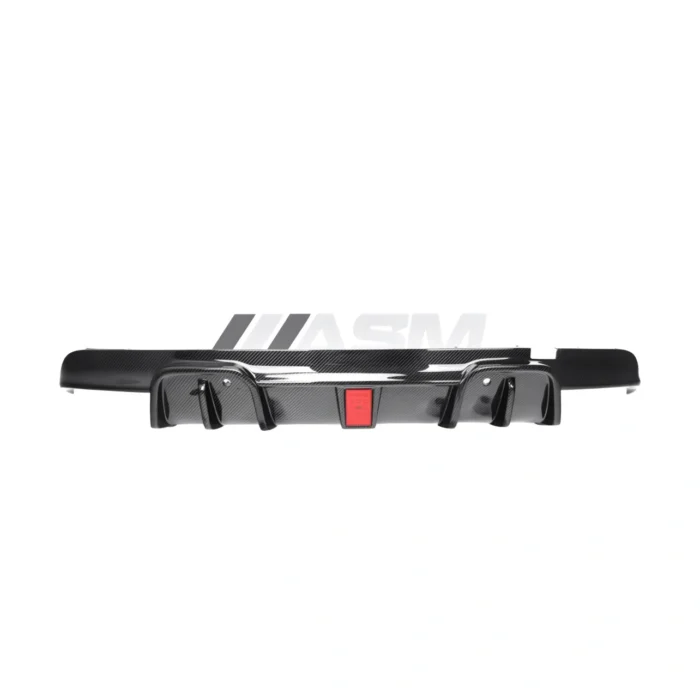 Underside View Of Dry Carbon Rear Diffuser For Bmw X5M F95 – Lightweight Construction