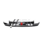 Top view of BMW X5M F95 carbon fibre rear diffuser with brake light – ASM Design