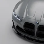 Top angle close-up showing detailed lines of ASM carbon grille on BMW M4 G82/G83