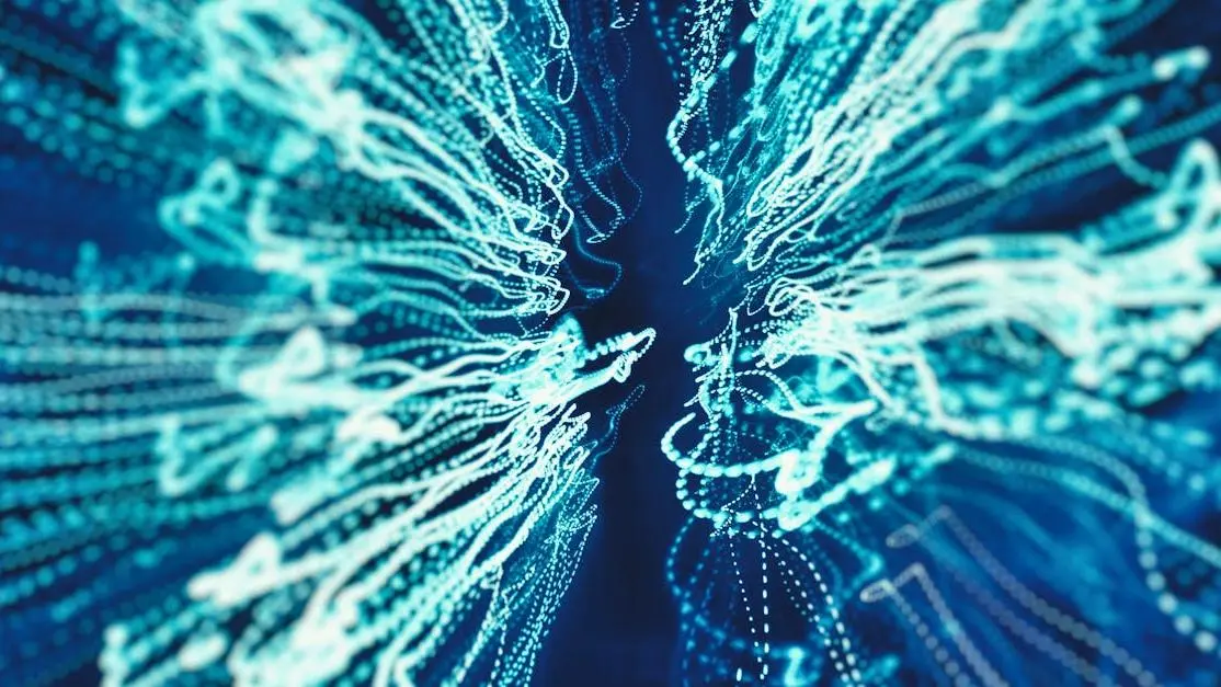 Vibrant blue light trails symbolizing performance optimization for apache spark tuning