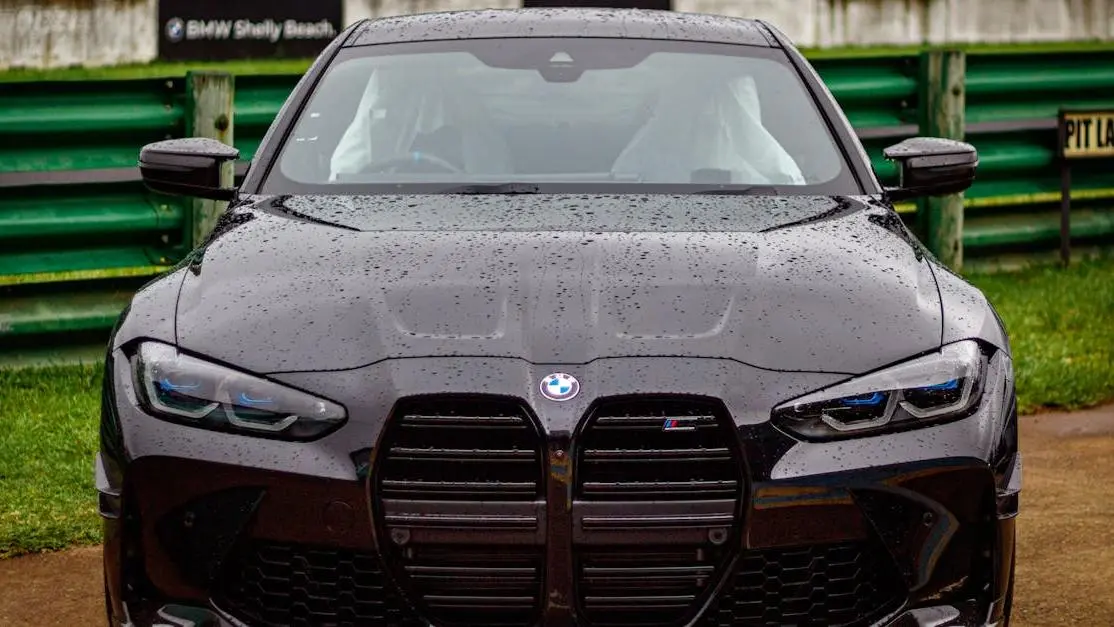BMW M3 CS at rainy Durban racetrack showcasing performance parts BMW enthusiasts seek