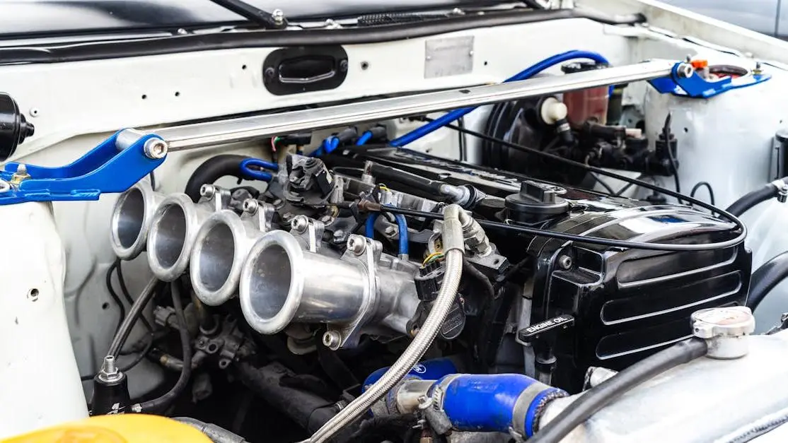Brian Tooley Racing Stage 3 cam installed in a modified car engine, close-up of components