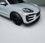 Side view of Porsche Cayenne Turbo GT dry carbon front splitter – ASM Design aerodynamic lip